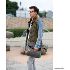 Active unisex green z regulowaną rączką. Zielone torby męskie na ramię marki Pakamera, z tkaniny, na ramię. Za 225,00 zł.