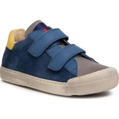Sneakersy NATURINO - Eindhoven V 0012014870.02.1B20 M Piombo/Azzurro/Gialo. Niebieskie trampki chłopięce Naturino, bez wzorów, ze skóry, na rzepy. W wyprzedaży za 339,00 zł.