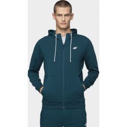 Bluza męska BLM300 - denim. Bluzy męskie m, bez wzorów, z dzianiny, z kapturem, bez rękawów, z kapturem. Za 129,99 zł.
