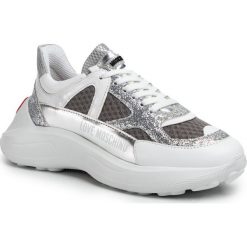 Sneakersy LOVE MOSCHINO - JA15306G1AIQ702A Gri/Arge/Bia. Szare półbuty damskie Love Moschino, ze skóry ekologicznej. Za 949,00 zł.