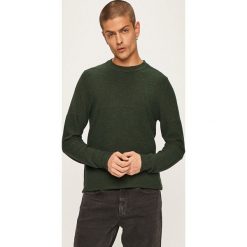 Premium by Jack&Jones - Sweter. Fioletowe swetry męskie Premium by Jack&Jones, xl, bez wzorów, z bawełny, z okrągłym kołnierzem, bez kaptura. W wyprzedaży za 79,90 zł.