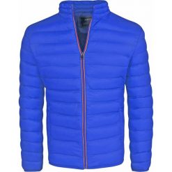 Kurtka męska ocieplana pikowana niebieska Recea. Niebieskie kurtki męskie Recea, na zimę, xl, bez wzorów, z poliesteru, eleganckie, bez kaptura. W wyprzedaży za 69,90 zł.