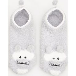 Kapcie damskie: Kapcie slippersy – Jasny szar