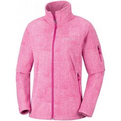 Columbia Bluza Damska Fast Trek Printed Jkt Cactus Pink Sta L. Różowe bluzy sportowe damskie marki Columbia, l, z polaru. Za 239,00 zł.
