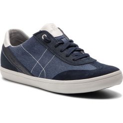 Sneakersy GEOX - U Halver D U923AD 013AF C4002 Navy. Niebieskie sneakersy męskie Geox, na co dzień, bez wzorów, ze skóry, bez zapięcia. W wyprzedaży za 239,00 zł.