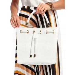 DuŻa damska torebka skÓra naturalna shopper bag. Torby damskie na zakupy ROVICKY, w paski, z jeansu, eleganckie, duże. Za 279,90 zł.
