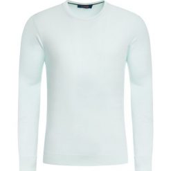 Sweter Trussardi Jeans Round Neck Long Sleeves Pure Cotton 52M00188. Czerwone swetry męskie Trussardi Jeans, xxl, bez wzorów, z jeansu, klasyczne, z klasycznym kołnierzykiem, bez kaptura. W wyprzedaży za 139,00 zł.
