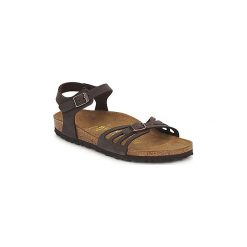 Sandały Birkenstock BALI. Pomarańczowe sandały damskie marki Birkenstock, bez wzorów, bez obcasa, bez zapięcia. Za 349,00 zł.
