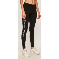 EA7 Emporio Armani - Legginsy. Czarne spodnie damskie EA7 Emporio Armani, s, z elastanu. Za 329,90 zł.
