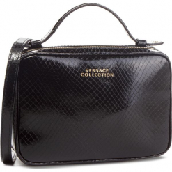 Torebka VERSACE COLLECTION - LBF0489 LVLU L410H Nero/Oro Chiaro. Czarne torebki klasyczne damskie marki Versace Collection, ze skóry. Za 2149,00 zł.