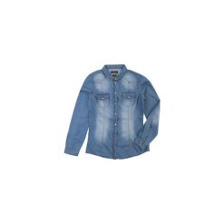 Koszula damska z długim rękawem jeans. Szare koszule damskie marki TXM, z jeansu, z długim rękawem. Za 39,99 zł.