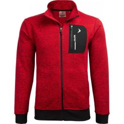 Bluza męska BLM610 - czerwony melanż - Outhorn. Czerwone bluzy męskie rozpinane Outhorn, m, melanż. W wyprzedaży za 99,99 zł.