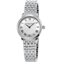 ZEGAREK FREDERIQUE CONSTANT SLIM LINE FC-200MCS6B. Szare zegarki damskie FREDERIC CONSTANT, ze stali. Za 2999,00 zł.