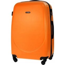 Średnia walizka podróżna stl856 pomaraŃcz 45l abs. Walizki Solier, bez wzorów, z gumy, eleganckie. Za 159,00 zł.
