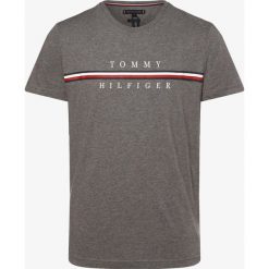 Tommy Hilfiger - T-shirt męski, szary. Szare t-shirty męskie TOMMY HILFIGER, xxl, z nadrukiem, klasyczne, z klasycznym kołnierzykiem. Za 179,95 zł.
