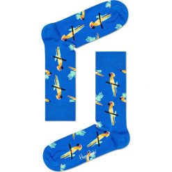 Happy Socks - Skarpetki Parrot. Niebieskie skarpetki damskie marki Happy Socks, z elastanu. Za 39,90 zł.
