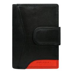 Portfel damski skórzany Cavaldi RD-09-CMN czarno czerwony - czarny. Czerwone portfele damskie 4U Cavaldi, bez wzorów, ze skóry. Za 54,99 zł.