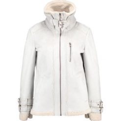 Bomberki damskie: Benetton Kurtka ze skóry ekologicznej light grey