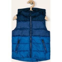 Blukids - Bezrękawnik dziecięcy 98-134 cm. Niebieskie kurtki chłopięce Blukids, bez wzorów, z poliesteru, z kapturem. Za 89,90 zł.