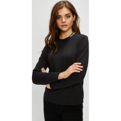 Calvin Klein Jeans - Bluza. Czarne bluzy rozpinane damskie Calvin Klein Jeans, l, z bawełny, bez kaptura. Za 249,90 zł.
