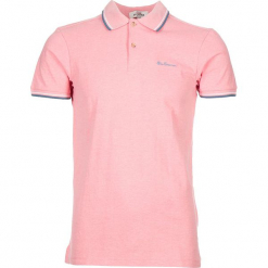 Koszulka polo "Romford" w kolorze różowym. Czerwone koszulki polo marki Ben Sherman, m, z haftami, z bawełny. W wyprzedaży za 108,95 zł.