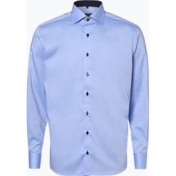 Eterna Modern Fit - Koszula męska niewymagająca prasowania, niebieski. Niebieskie koszule męskie Eterna Modern Fit, m, bez wzorów, z bawełny, bez kołnierzyka, bez rękawów. Za 249,95 zł.