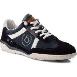Sneakersy BUGATTI - 321-46560-1469-4141 Dark Blue/Dark Blue. Niebieskie półbuty męskie Bugatti, na co dzień, bez wzorów, ze skóry, eleganckie, bez zapięcia. W wyprzedaży za 239,00 zł.