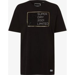 Superdry - T-shirt damski – Mila, czarny. Czarne t-shirty damskie Superdry, l, z nadrukiem. Za 189,95 zł.