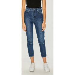 Trendyol - Jeansy. Niebieskie jeansy damskie marki Trendyol, z podwyższonym stanem. W wyprzedaży za 99,90 zł.
