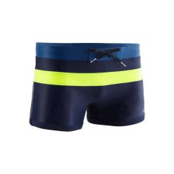 BOKSERKI 550 POOL. Niebieskie kąpielówki męskie marki NABAIJI, w paski. Za 59,99 zł.