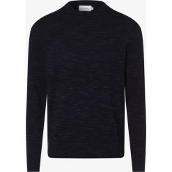 Calvin Klein - Sweter męski, niebieski. Niebieskie swetry męskie Calvin Klein, s, bez wzorów, z bawełny, bez kołnierzyka, bez kaptura. Za 499,95 zł.