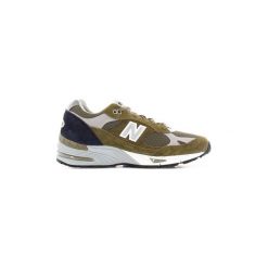 Buty New Balance M 991. Zielone trampki męskie New Balance, bez wzorów, bez zapięcia. Za 867,16 zł.