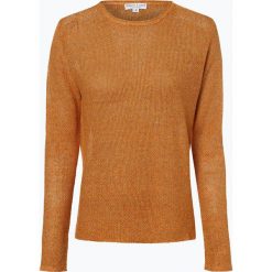 Marie Lund - Sweter damski z lnu, pomarańczowy. Pomarańczowe swetry damskie Marie Lund, xl, bez wzorów, eleganckie, bez rękawów, bez kaptura. Za 229,95 zł.