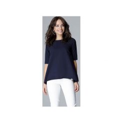 Bluzka L002 Granat. Niebieskie bluzki asymetryczne Lenitif, l, eleganckie. Za 119,00 zł.