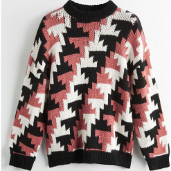 Sweter z wełną merino ReDesign - Wielobarwn. Brązowe bez kategorii Reserved, s, z wełny. Za 239,99 zł.