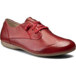Półbuty JOSEF SEIBEL - Fiona 01 87201 971 396 Rubin. Czerwone półbuty damskie Josef Seibel, na co dzień, bez wzorów, ze skóry, bez obcasa, na płaskiej podeszwie, bez zapięcia. W wyprzedaży za 219,00 zł.