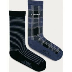 Levi's - Skarpetki (2-pack). Niebieskie skarpetki męskie Levi's®, bez wzorów, z elastanu. Za 49,90 zł.