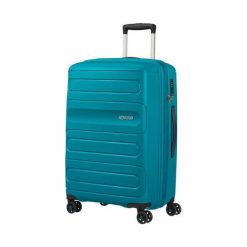 American Tourister Sunside 51G-51-002 (morski). Zielone walizki American Tourister, bez wzorów. Za 379,00 zł.