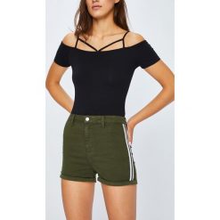 Tally Weijl - Szorty. Szare szorty damskie TALLY WEIJL, z bawełny, casualowe, z podwyższonym stanem. Za 59,90 zł.