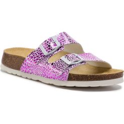 Klapki SUPERFIT - 4-00119-55 D Rosa. Różowe sandały dziewczęce Superfit, ze skóry ekologicznej, bez zapięcia. Za 159,00 zł.