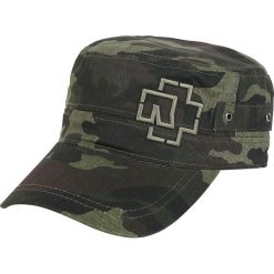 Czapki damskie: Rammstein Outline Logo Czapka wojskowa kamuflaż