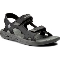 Sandały COLUMBIA - Youth Techsun Vent BY4566 Black/Columbia Grey 010. Czarne sandały chłopięce Columbia, ze skóry ekologicznej, bez zapięcia. W wyprzedaży za 149,00 zł.