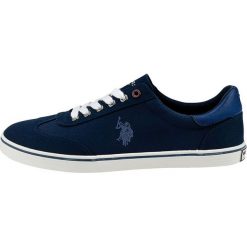 U.S. POLO ASSN. tenisówki męskie Ted 1 45 ciemnoniebieskie. Niebieskie trampki męskie U.S. Polo Assn., bez wzorów, bez zapięcia. Za 289,00 zł.