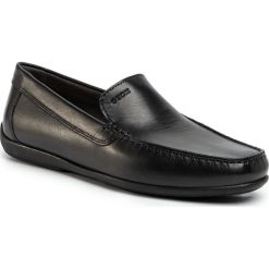 Mokasyny GEOX - U Ascanio A U020WA 00043 C9999 Black. Czarne mokasyny męskie Geox, ze skóry. Za 389,00 zł.
