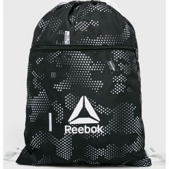 Reebok - Plecak. Czarne plecaki męskie Reebok, bez wzorów, z poliesteru. W wyprzedaży za 49,90 zł.