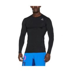 Reebok WOR COMPR LO SLEEVE SOLID, 02 | SZKOLENIE | M | T-shirt GRAFICZNY (DŁUGI RĘKAW) | CZARNY | XL. Czarne koszulki męskie Reebok, xl, bez wzorów, bez kołnierzyka, długie. W wyprzedaży za 198,66 zł.