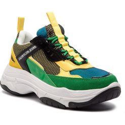 Sneakersy CALVIN KLEIN JEANS - Marvin S0592 Black/Green/Lemon. Zielone sneakersy męskie Calvin Klein Jeans, bez zapięcia. W wyprzedaży za 619,00 zł.