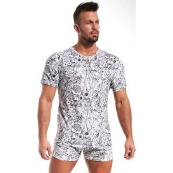 Męski T-shirt CORNETTE Emotion Garden. Szare t-shirty męskie z nadrukiem marki Astratex, m, z bawełny. Za 51,00 zł.