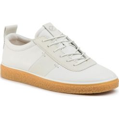 Sneakersy ECCO - Crepetray Mens 20041452292 White/Shadow White. Białe sneakersy męskie ecco, ze skóry. W wyprzedaży za 469,00 zł.