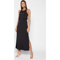 Sukienka letnia Emporio Armani 262643 0P315 00020. Czarne sukienki damskie Emporio Armani, na lato, xs, bez wzorów, z elastanu, bez kołnierzyka, bez rękawów. Za 449,00 zł.